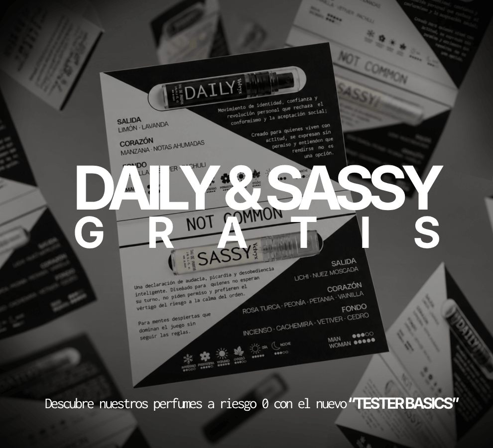 DAILY & SASSY gratis: descubre los perfumes VELVYX a riesgo 0 con el nuevo TESTER BASICS